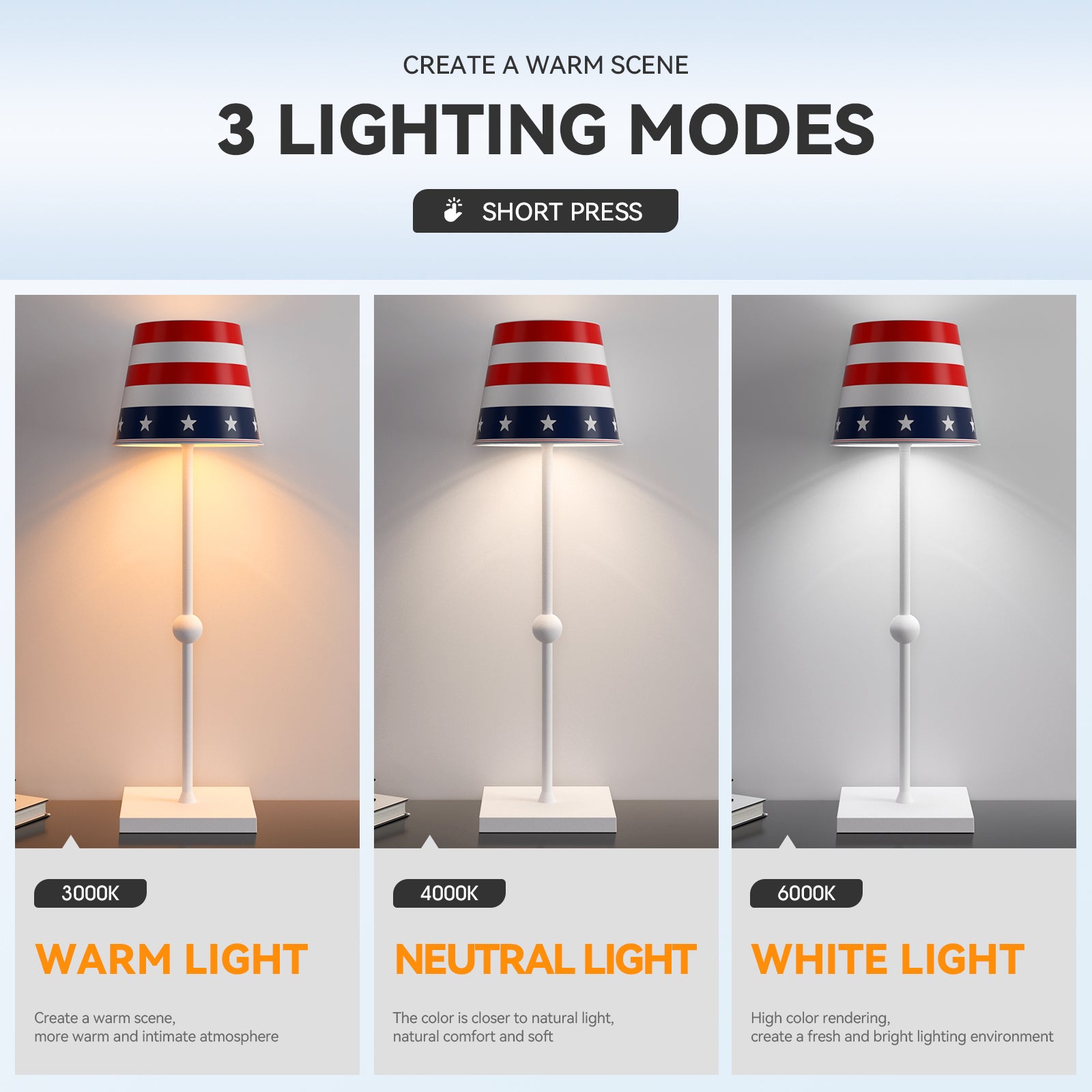 Cordless Table Lamp Silva A Printed Model Limited Version - LED Portable & Rechargeable Touch Dimmable