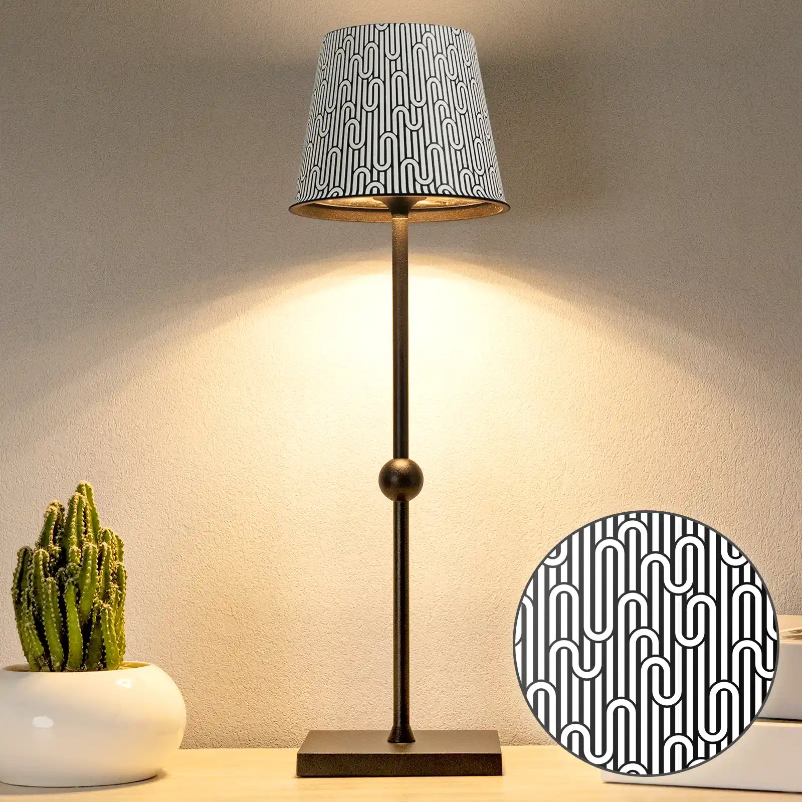 Cordless Table Lamp Silva A Printed Model Limited Version - LED Portable & Rechargeable Touch Dimmable