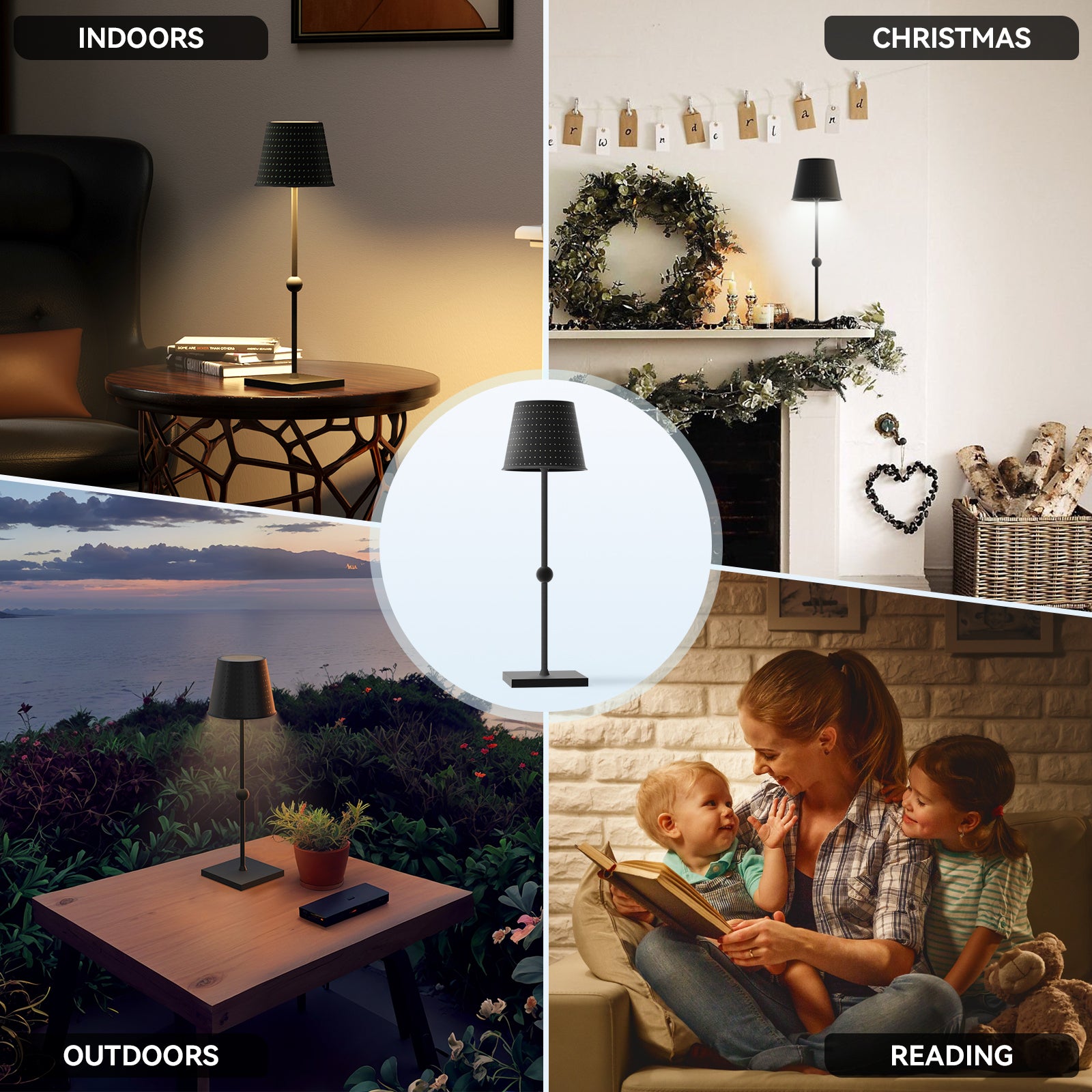 Cordless Table Lamp Silva A Printed Model Limited Version - LED Portable & Rechargeable Touch Dimmable