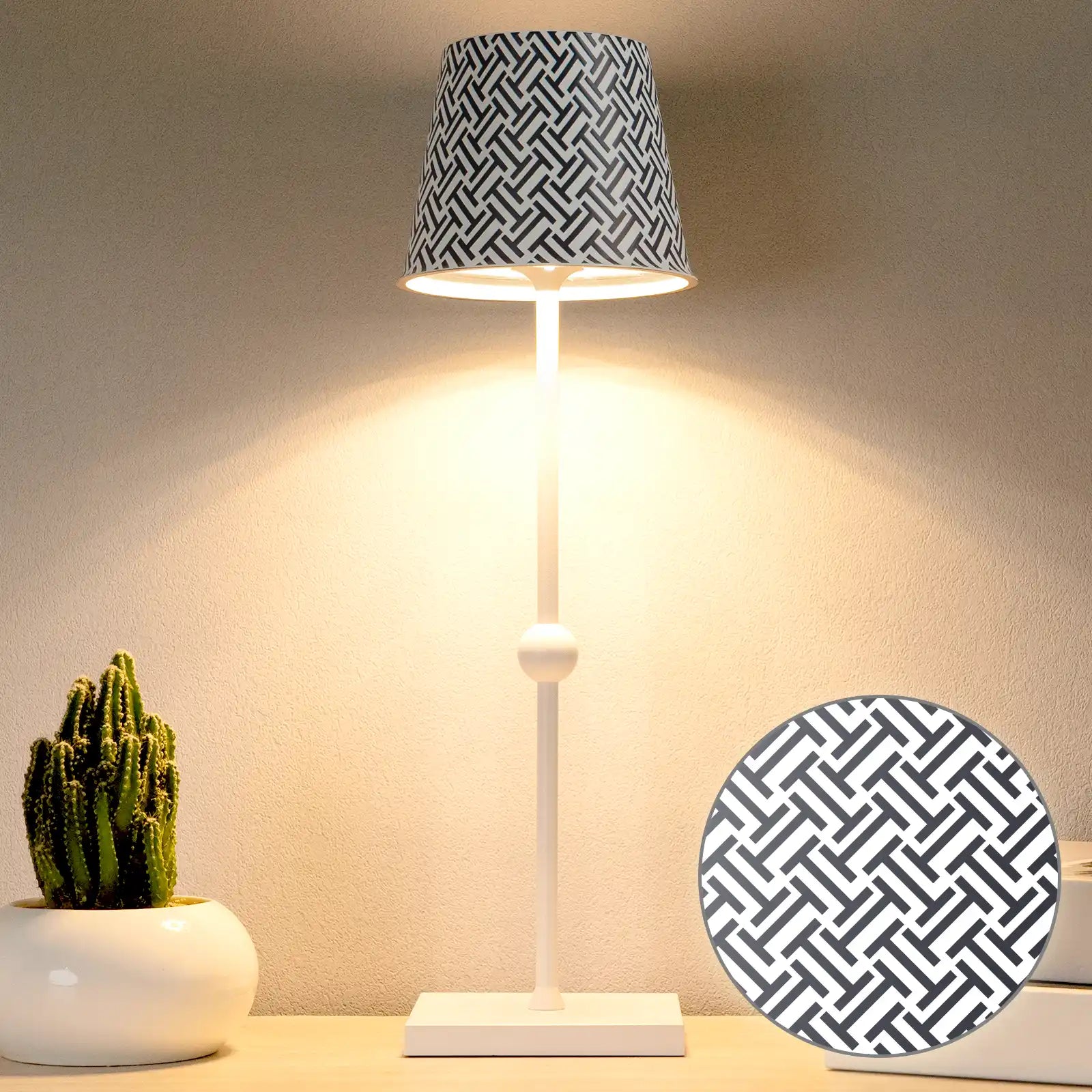 Cordless Table Lamp Silva A Printed Model Limited Version - LED Portable & Rechargeable Touch Dimmable