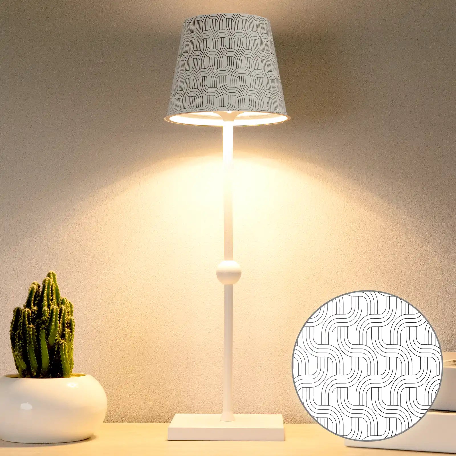 Cordless Table Lamp Silva A Printed Model Limited Version - LED Portable & Rechargeable Touch Dimmable